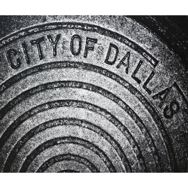 City of Dallas Manhole Transfer on Canvas