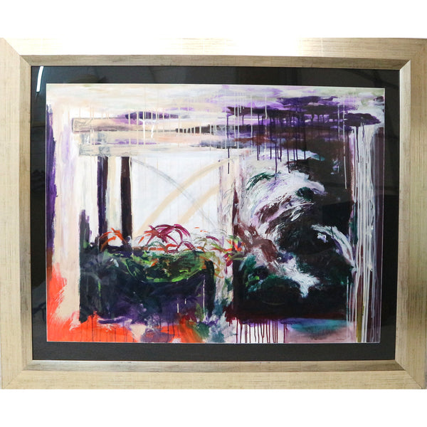 "Untitled" Framed Acrylic on Paper