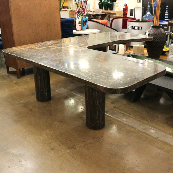Custom L-Shaped Metal Desk