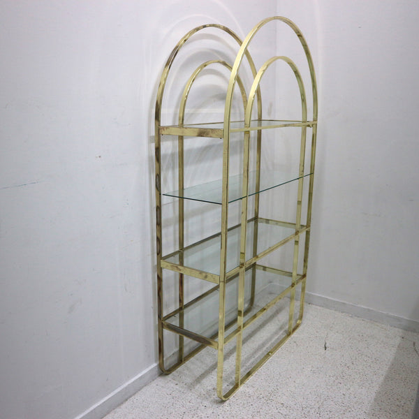 Vintage Arched Top Brass Etagere “As Is”