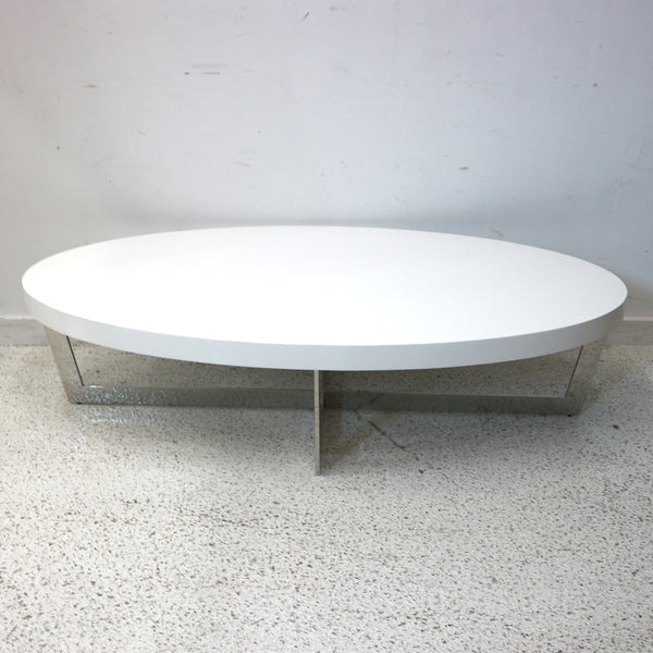 Pangea Home Pearl White Coffee Table