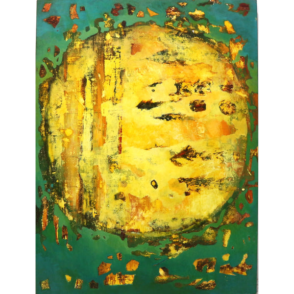 “Sacred Geometry & Chaos” by Keiko Gonzalez Oil on Panel