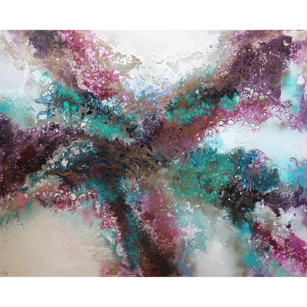 “Blossoms” by Jessica Medina Acrylic on Canvas