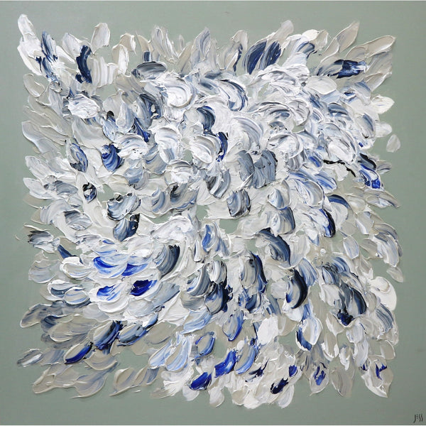 “Eternal Bloom II” by Jessica Medina Mixed Media on Canvas