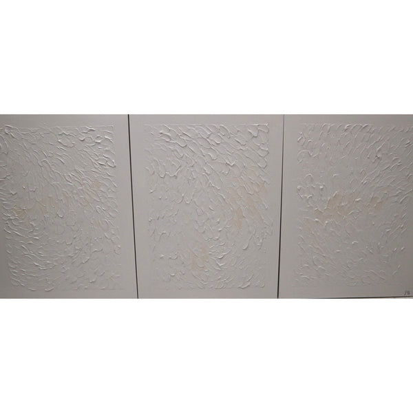 “Traces” Triptych by Jessica Medina Mixed Media on Canvas