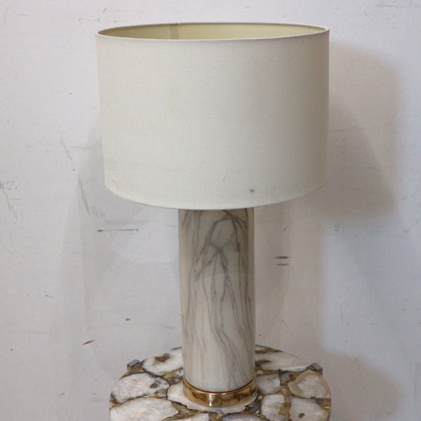 Faux Marble Ceramic Lamp