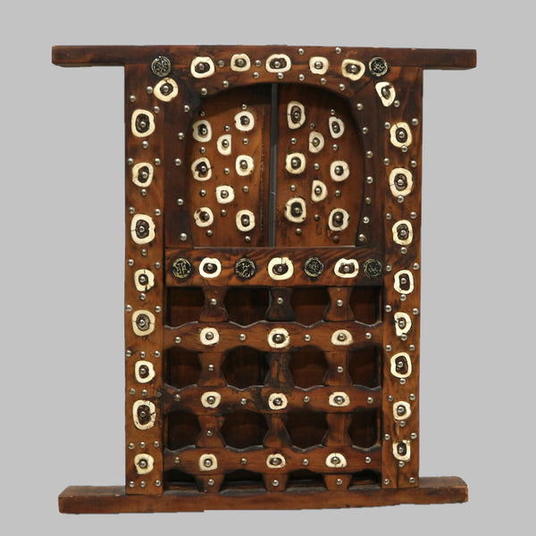 Indian Wood & Bone Window Screen