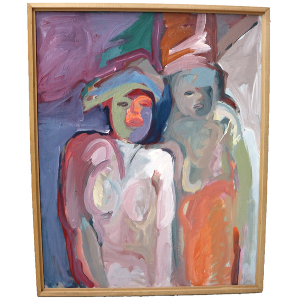 “Ladies in Waiting” by Maryanne Meltzer Acrylic on Canvas