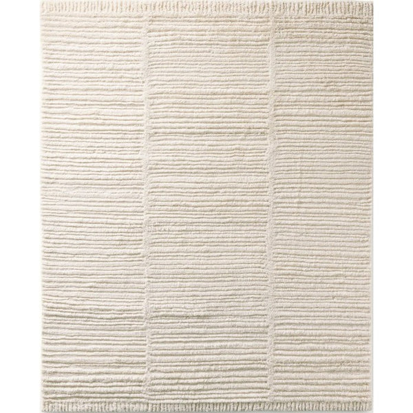 Enkay Sambhar Handwoven Ivory Wool Rug