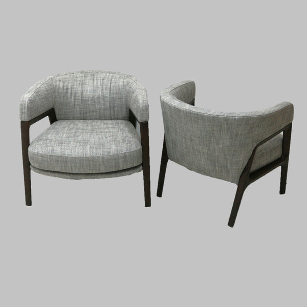 Pair of Poltrona Frau Duo Lounge Chairs