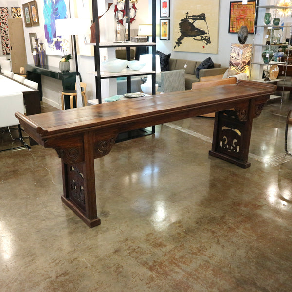 Large Antique Asian Altar Console Table