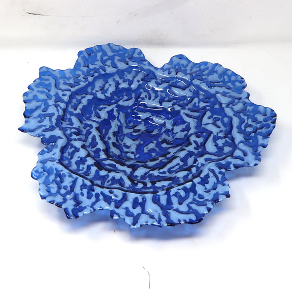 Blue Water Decorative Glass Bowl