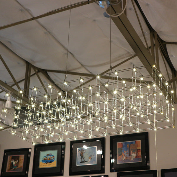 LED Diode Cage Chandelier