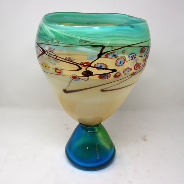 Vintage Viz Glass Vase