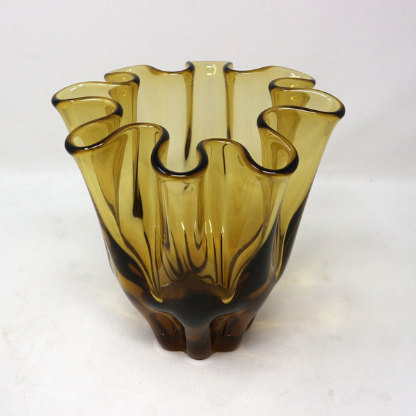 MCM Amber Ruffled Vase