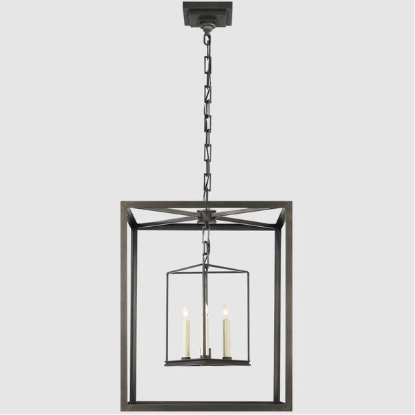 Pair of Visual Comfort Osborn Lantern Pendant Lights