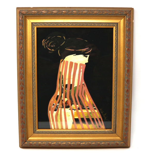 “Birdie Girl” by Katie Moody Framed Embellished Giclee