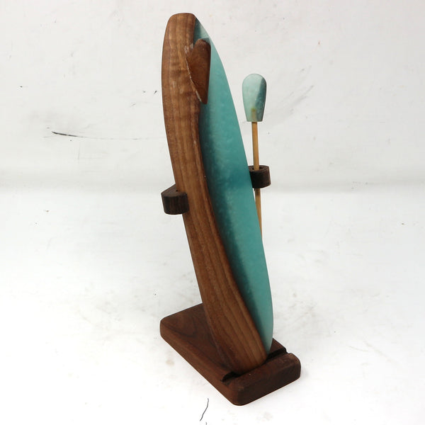 Resin & Wood Paddleboard w/Paddle