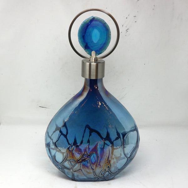 Uttermost Rae Sky Blue Vase w/Geode Topper