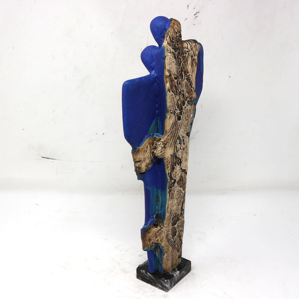Blue Ceramic Couple by Peter Egil