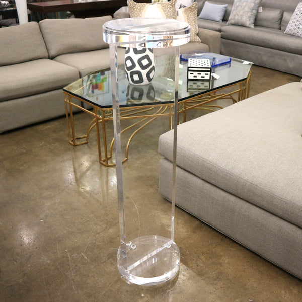 Round Lucite Pedestal