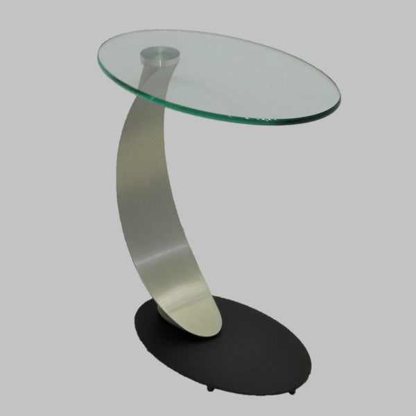 Oval Curved Accent Table