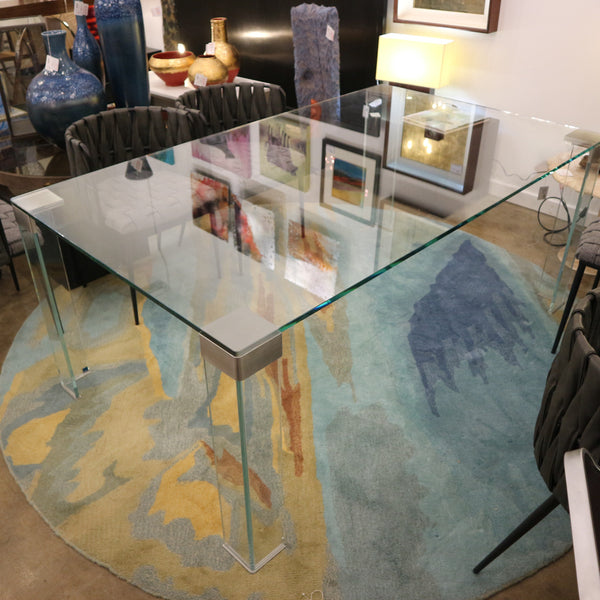 Sica Italian Glass Dining Table