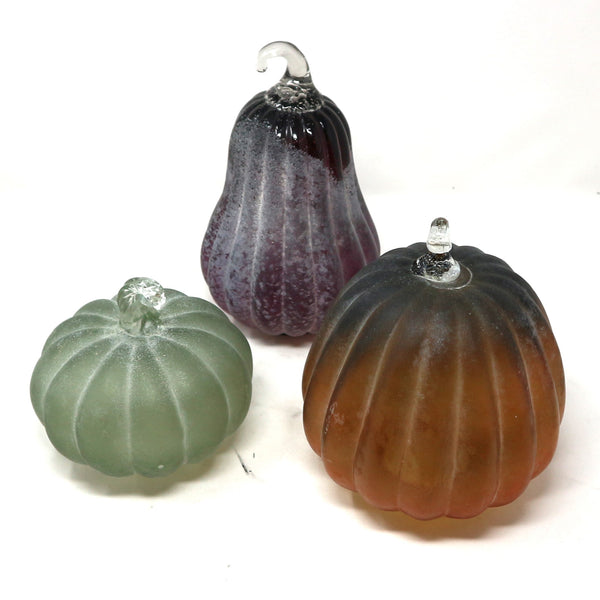 Set of 3 Glass Gourds