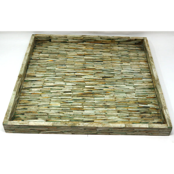 Global Views Chiseled Bone Tray