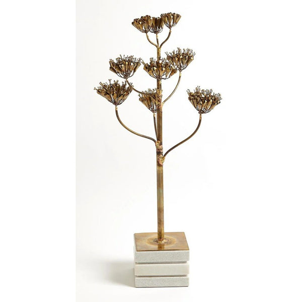 Global Views Brass Blooming Sculpture