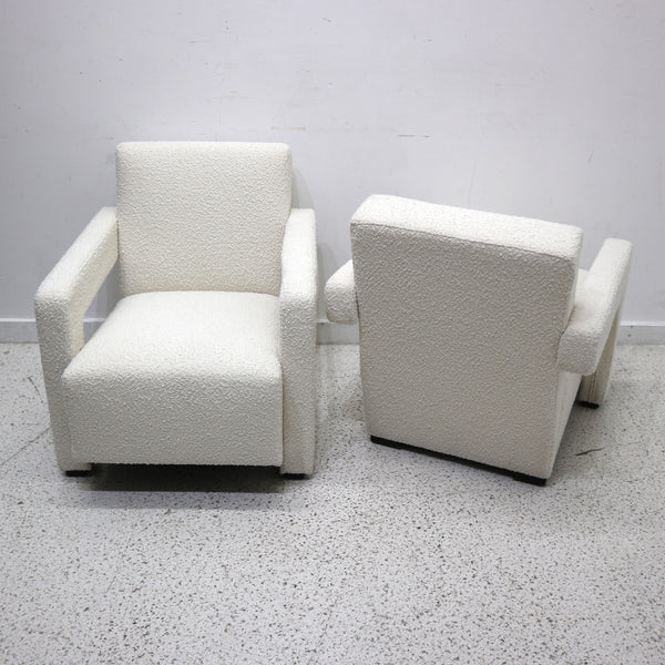 Pair of Nova Home Cream Boucle Utrecht Armchairs