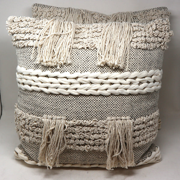 Pair Four Hands Braided Throw Pillows
