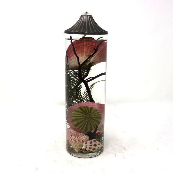 Seascape Glass Oil Lamp w/ Refill
