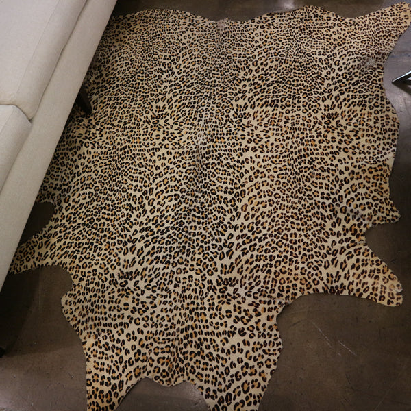 Leopard Print Hide Rug