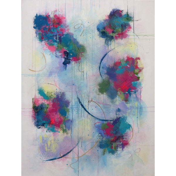 “Dancing in The Rain” by Lisa Wommack Acrylic on Canvas