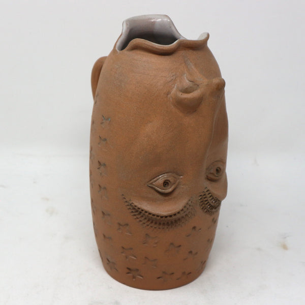 Upside Down Face Pitcher -Signed