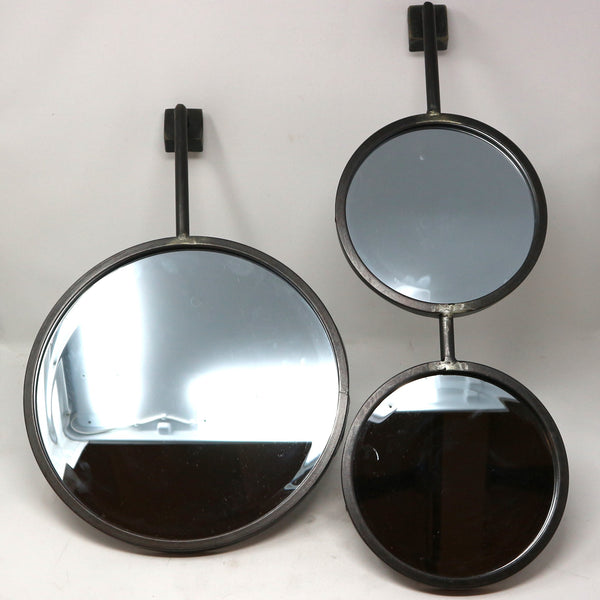 Set of 2 BePureHome Round Metal Mirrors