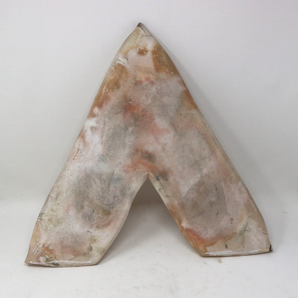 Pair of Ceramic Wall “V” Sculptures