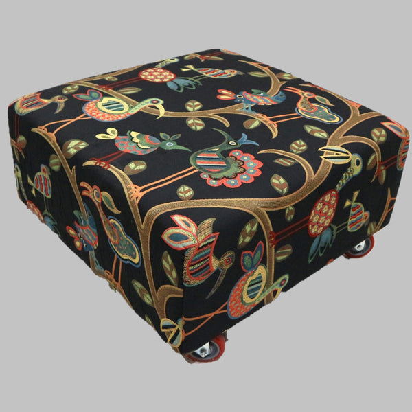 Custom Ottoman on Casters