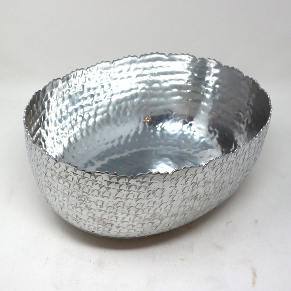 Decorative Hammered Silver Bowl