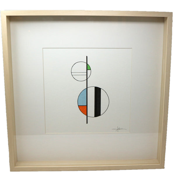 “Linear Intersection” by Mark Newman Mixed Media on Paper