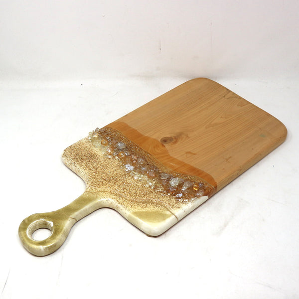 Green/Gold/Silver Charcuterie Board by Mansi Aggarwal