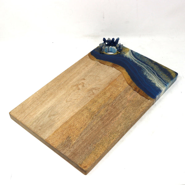 Embellished Blue/Gold/Blue Charcuterie Board