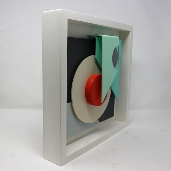 Assembly No. 630 by Marcos Avalos Enamel on Methacrylate & Wood