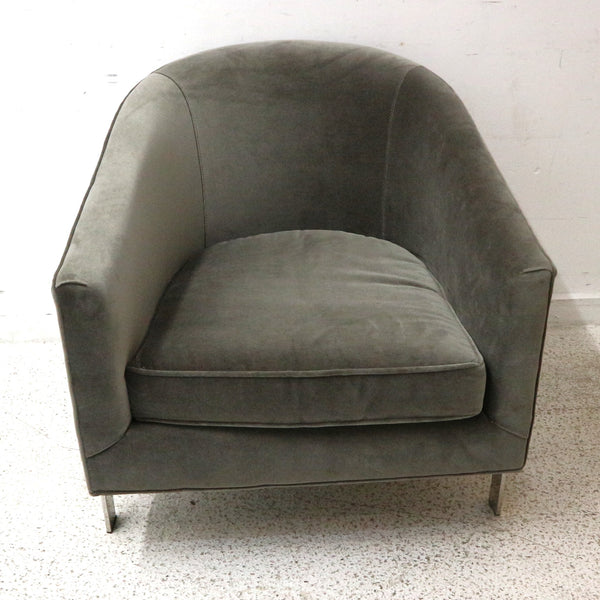 MG+BW Avery Gray Velvet Accent Chair