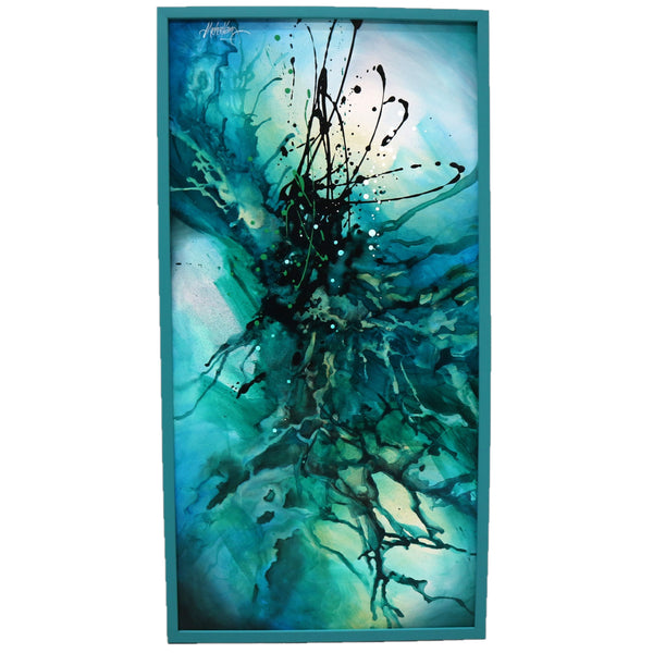 “Untitled” by Michael Lang Framed Acrylic on Canvas