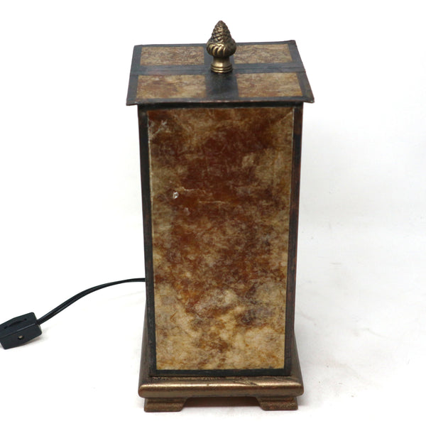 Amber Mica Table Lamp