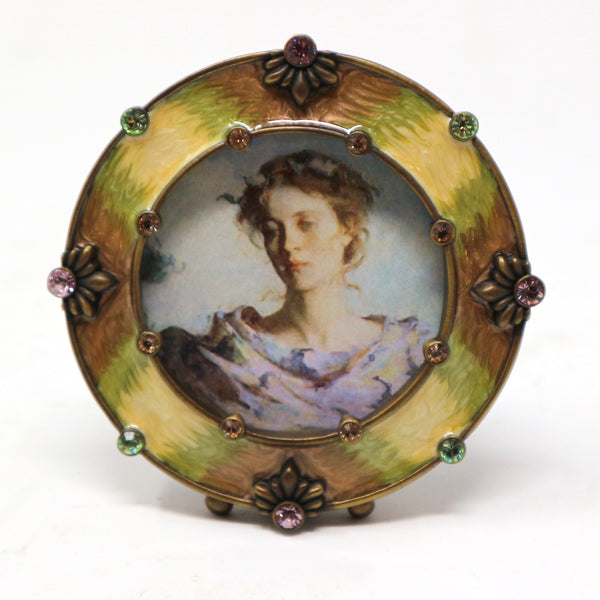 Jay Strongwater Green/Pink Enamel Frame