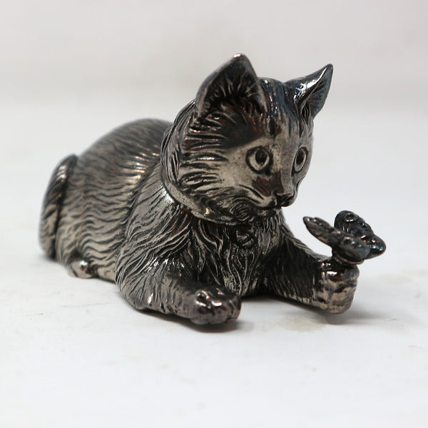 Reed & Martin Silver Plated Musical Cat