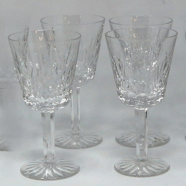 Set of 4 Waterford Lismore Claret Glasses